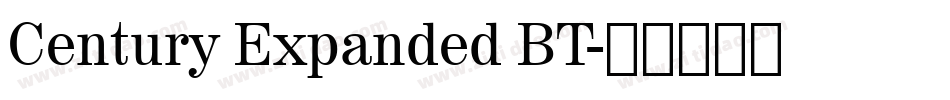 Century Expanded BT字体转换